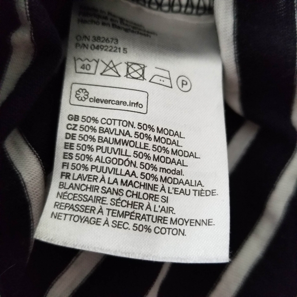 Basic H&M Women's Stripe Top - Picture 9 of 11